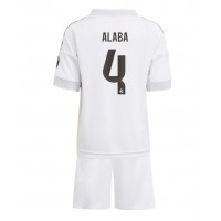 Real Madrid David Alaba #4 Domáci Detský futbalový dres 2025-26 Krátky Rukáv (+ trenírky)